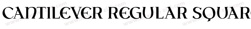 Cantilever Regular Square字体转换